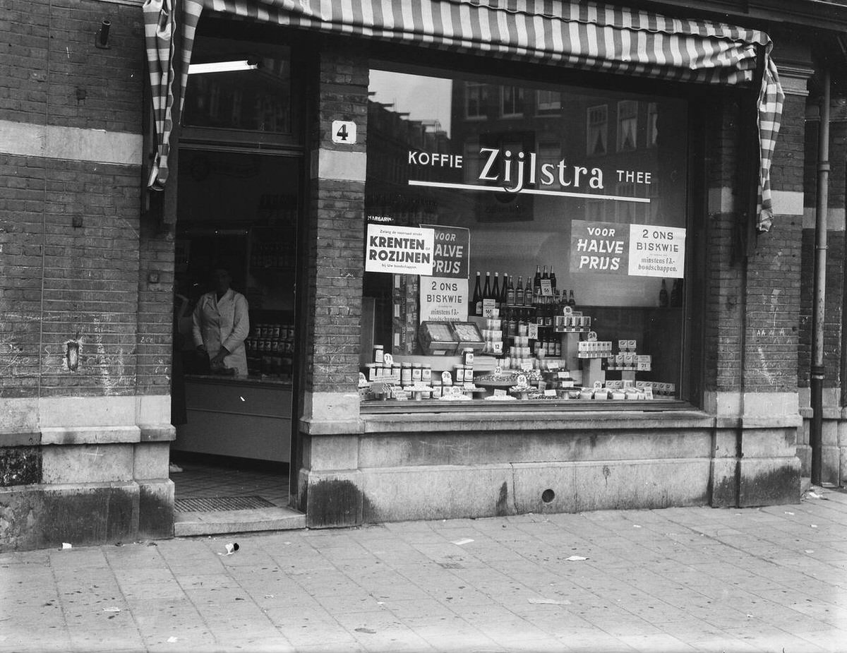 Zijlstra grocery store, 1948
