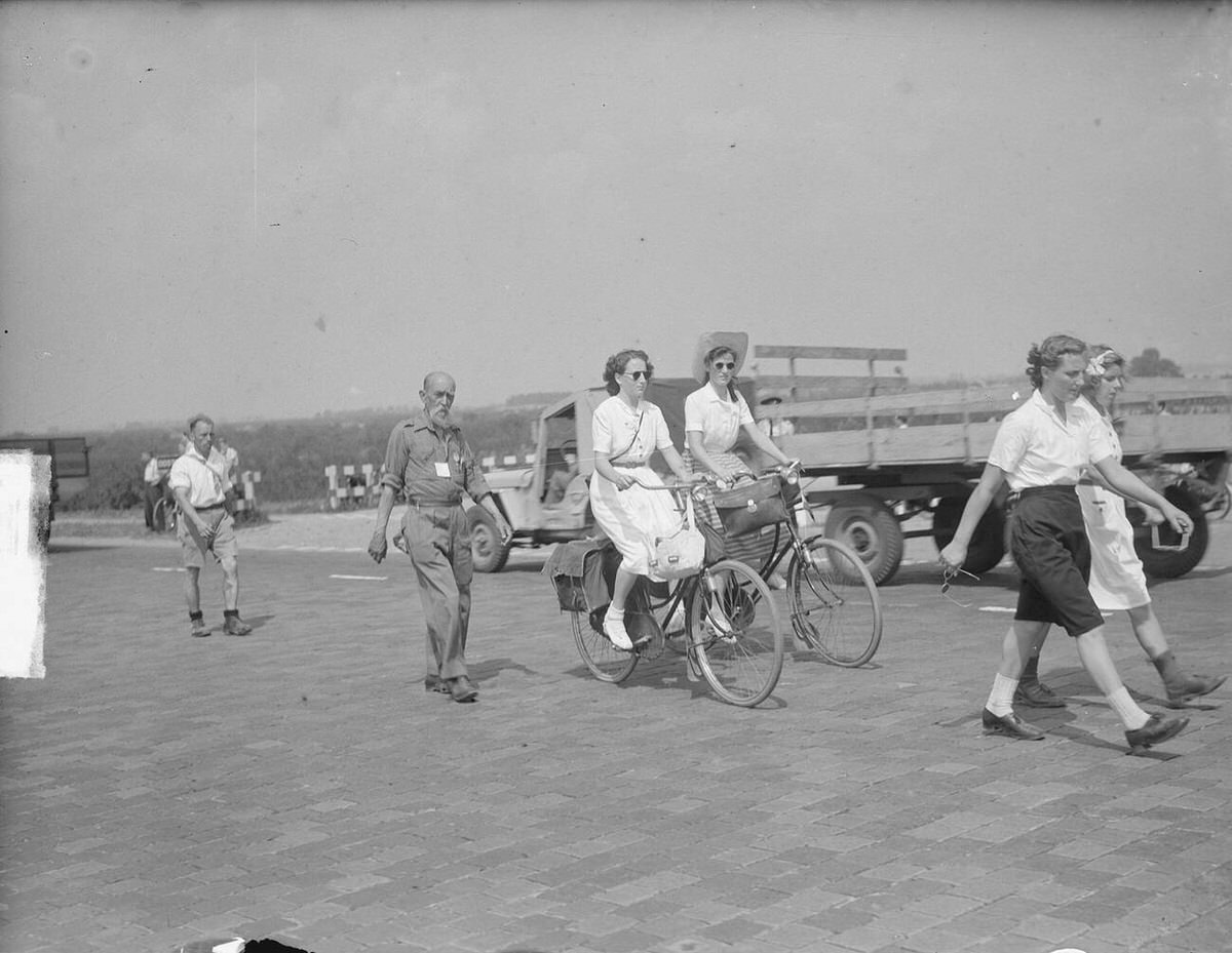 Participant with a beard in the Four Day Marches, 1949