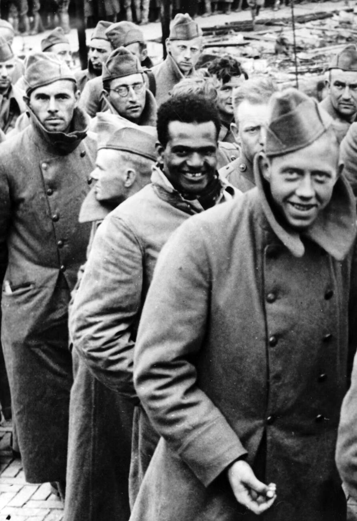Dutch soldiers taken prisoner during the occupation of the country by the German Wehrmacht, 1940