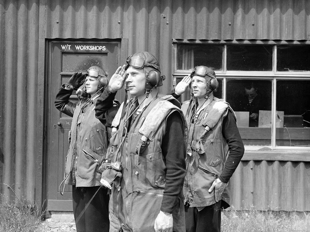 Dutch and Dutch Colonial airmen flying Lockheed Hudson bombers on convoy duty in Scotland, 1941