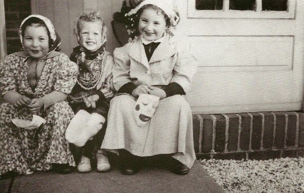 Three unidentified children are ready for trick-or-treating in Paterson as seen in this 1944 photo taken at East 25th Street and Eighth Avenue. Courtesy of the Passaic County Historical Society.