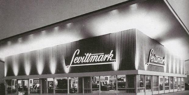 Levittmark furniture showroom on Route 130 in Willingboro, 1960s