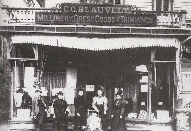 Blauvelt's millinery and dress goods store in Hightstown, 1890s