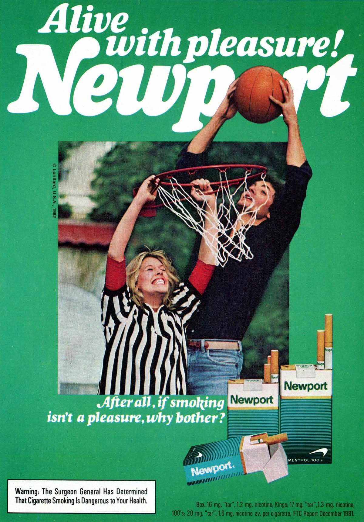 “Alive With Pleasure!” —Newport cigarettes Advertisements From the 1970s and 1980s Vintage Era