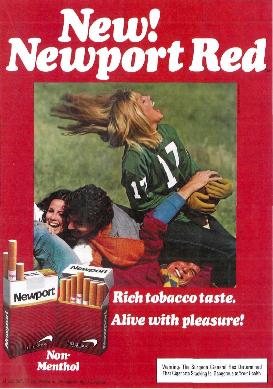 “Alive With Pleasure!” —Newport cigarettes Advertisements From the 1970s and 1980s Vintage Era