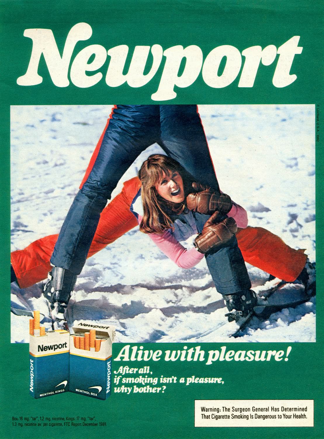 “Alive With Pleasure!” —Newport cigarettes Advertisements From the 1970s and 1980s Vintage Era