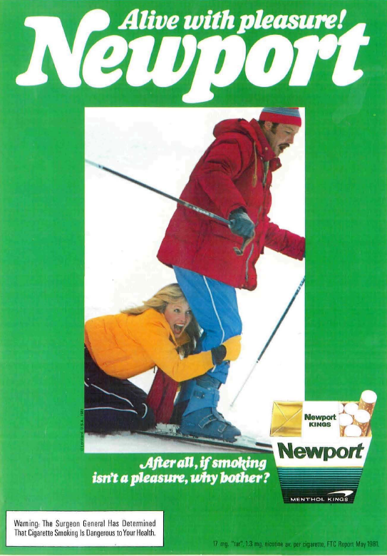 “Alive With Pleasure!” —Newport cigarettes Advertisements From the 1970s and 1980s Vintage Era