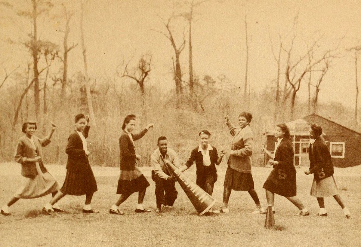 Cheerleaders, E.E. Smith Senior High School, 1948