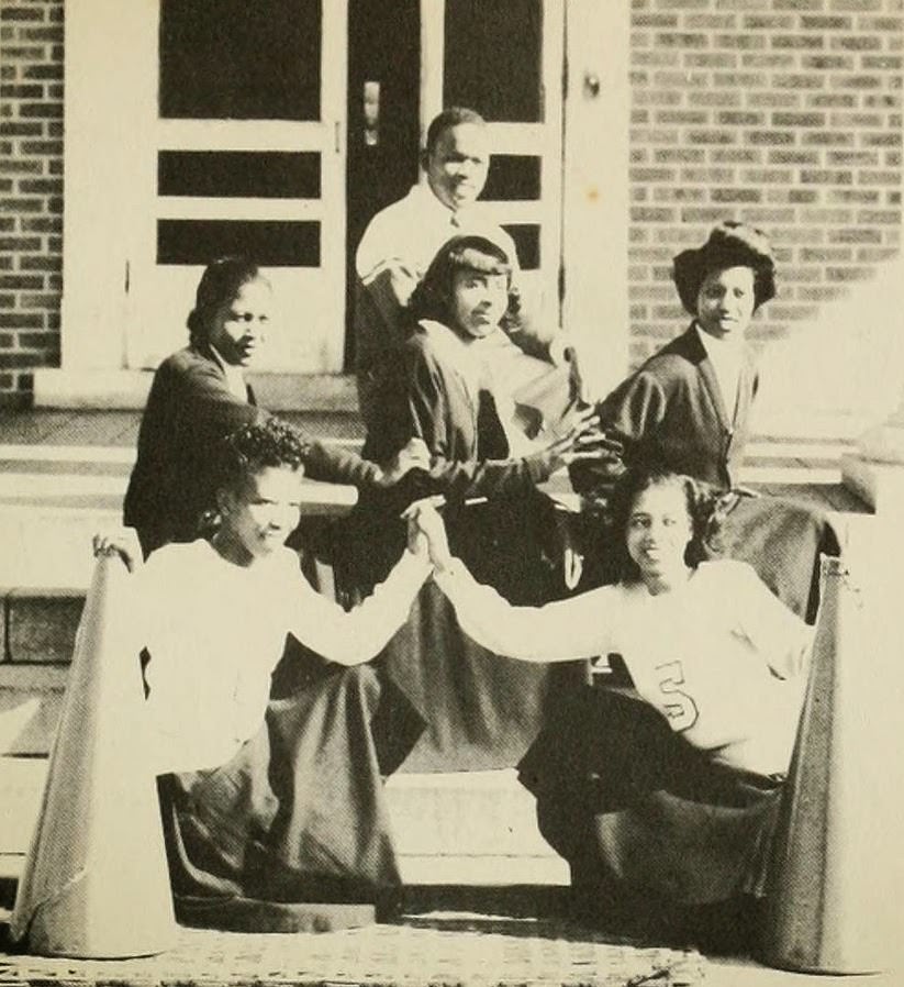 Cheerleaders, Elizabeth City State Teachers College, 1949