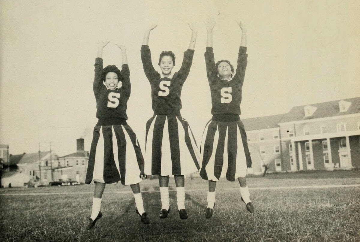 Cheerleaders, Elizabeth City State Teachers College, 1957
