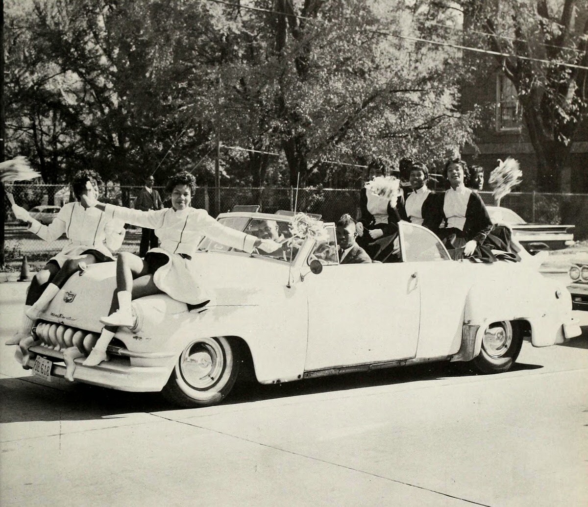 Cheerleaders, Shaw University, 1961