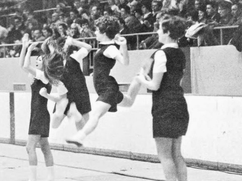 Cheerleaders, High Point College, 1969