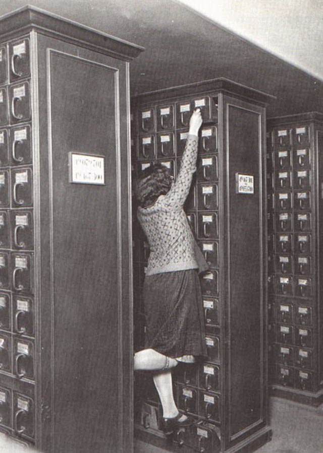 Filing section of the Metropolitan Life Insurance Company in New York City, 1920