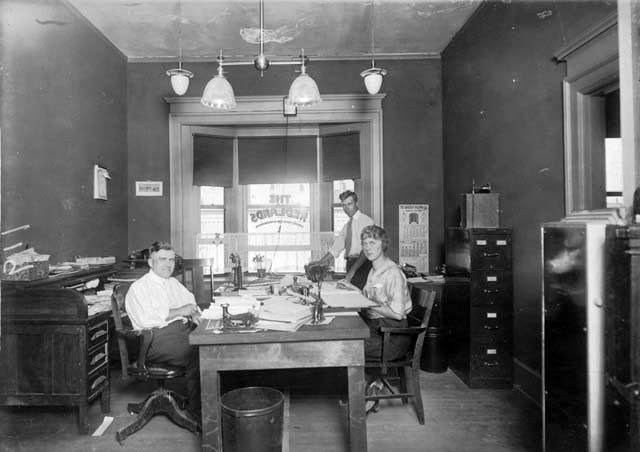 Office of Charles Rump at the Redlands Power and Irrigation Company in Grand Junction, Colorado, 1921
