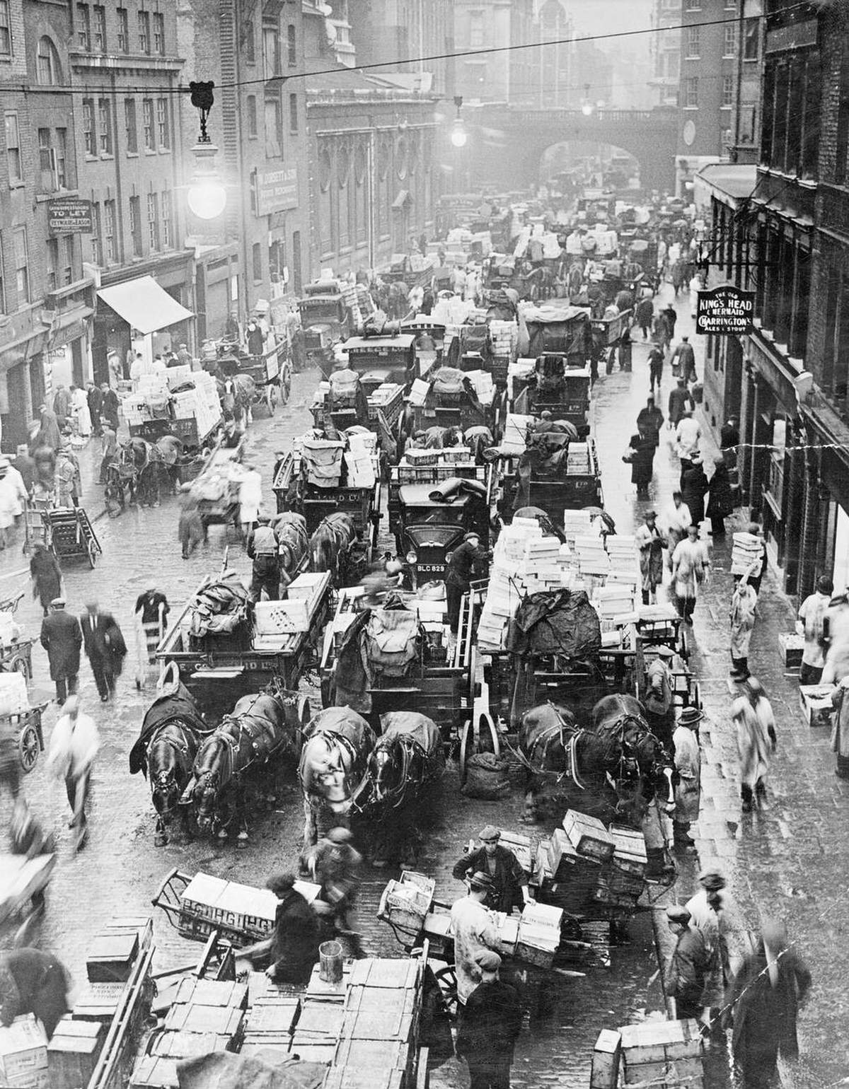 Billingsgate Market at 7:00 AM, 1937