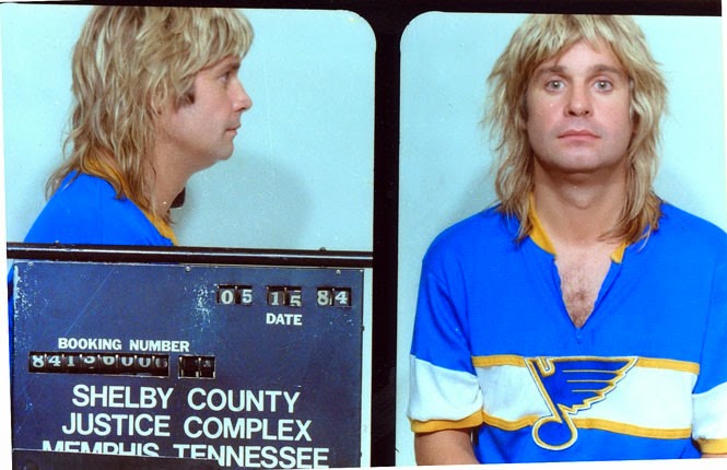 John Osbourne (aka Ozzy Osbourne) was arrested by Memphis cops in May 1984 and charged with public intoxication. According to the police report, Ozzy was "staggering drunk" when nabbed on raucous Beale Street.