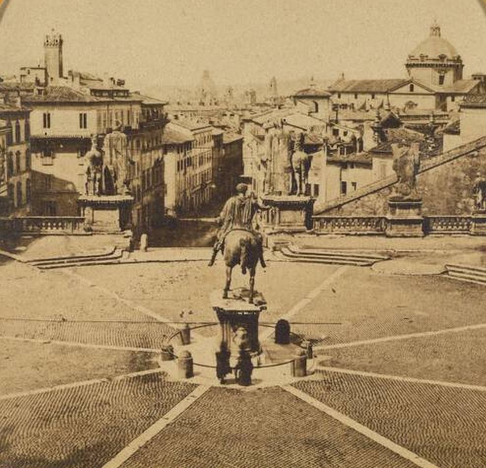 Piazza del Campidoglio, Rome, 1865