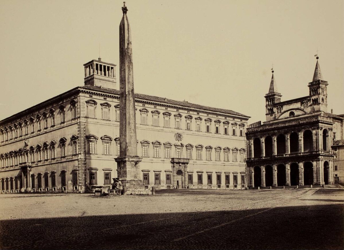 Piazza di San Giovanni in Laterano, Rome, 1860s