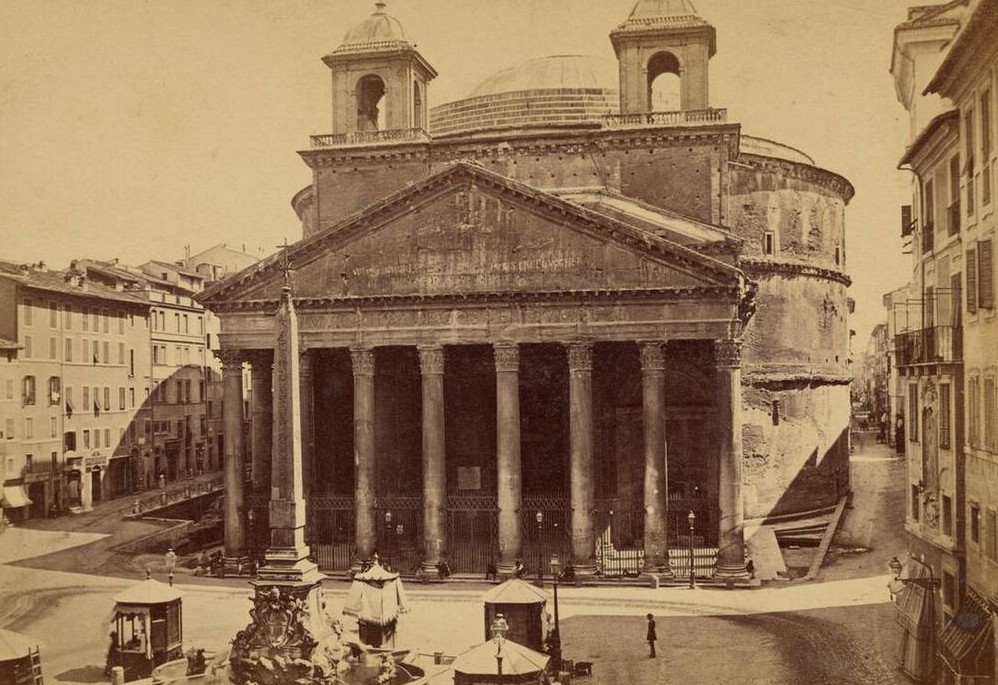 Pantheon, Rome, 1860s