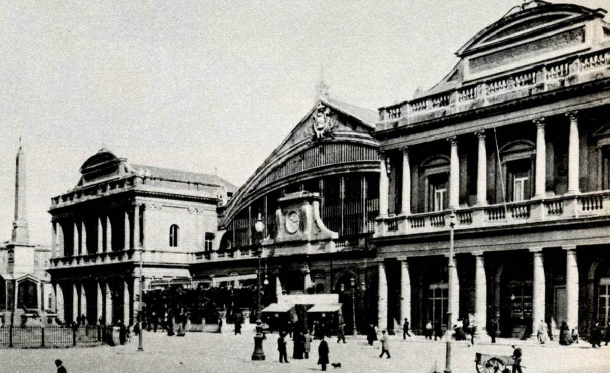 Old Termini railway station, Rome, 1860s