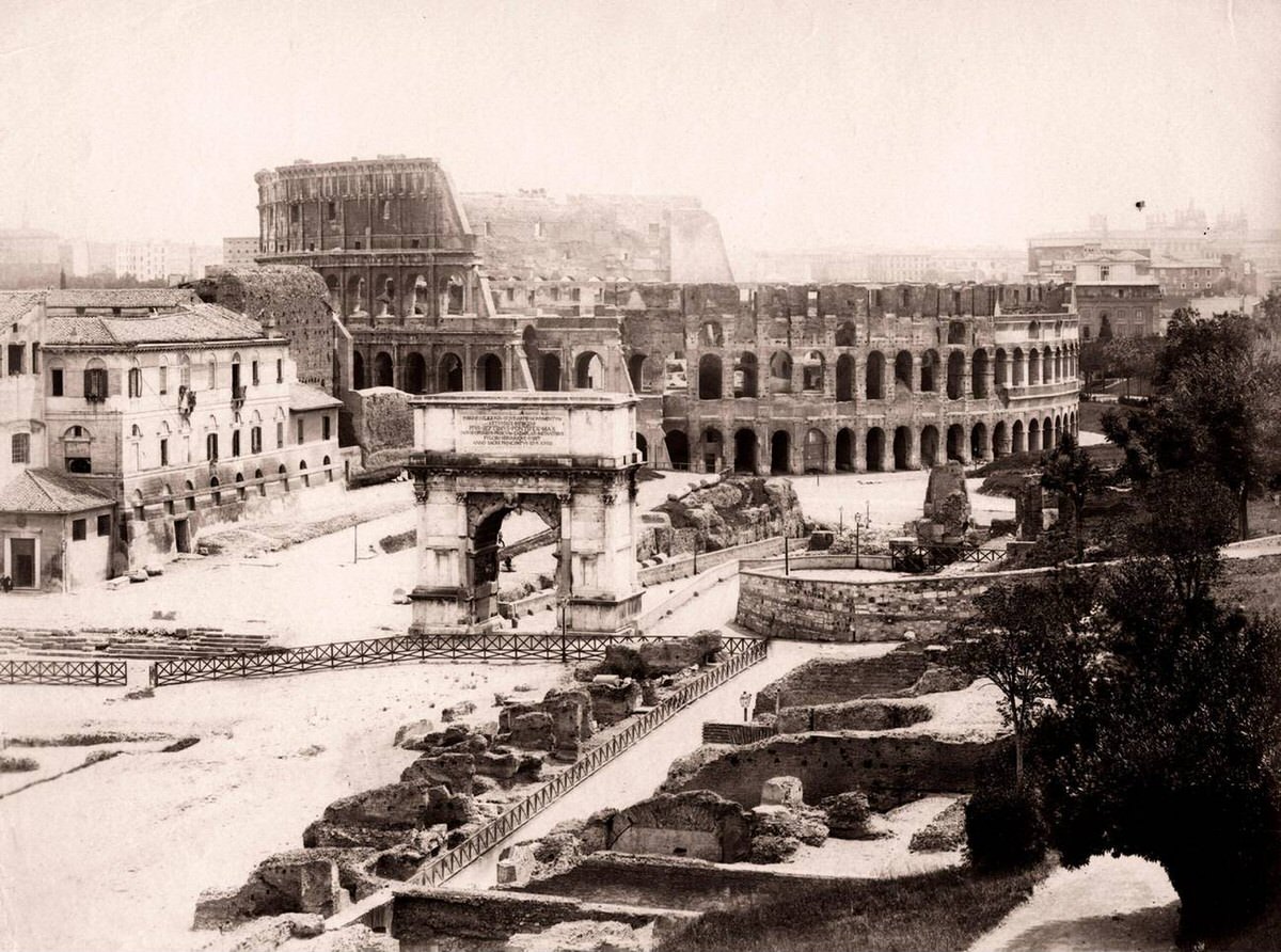 Colosseum in Rome, 1890s