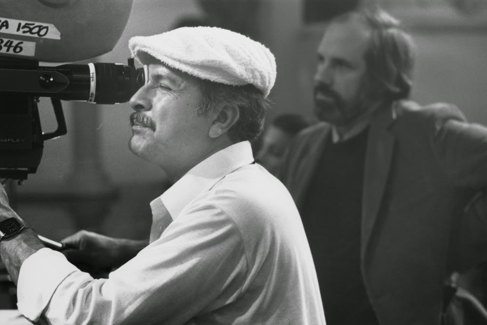 Cinematographer John A. Alonzo behind the camera.