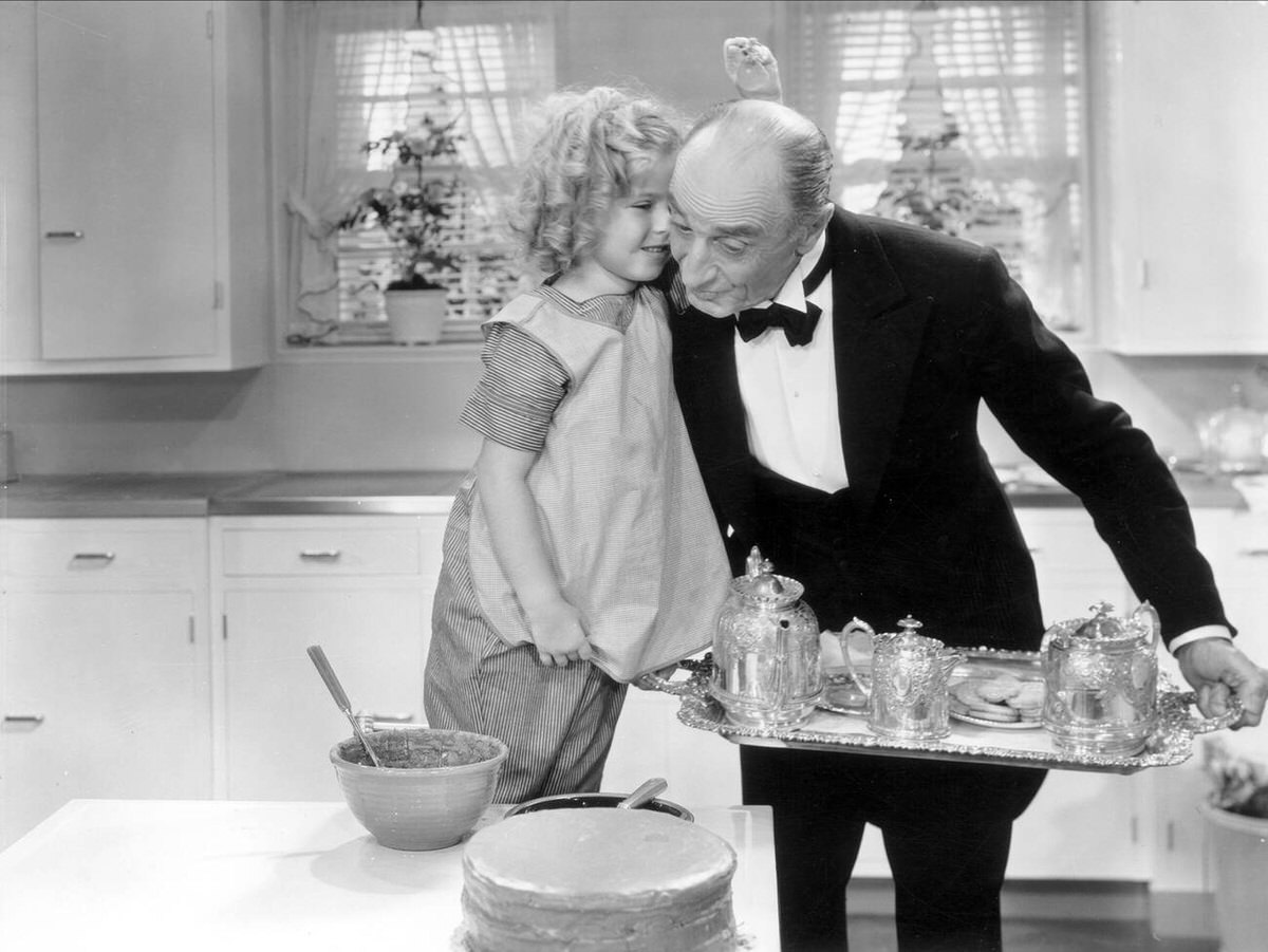 Shirley Temple and Charles Sellon, Bright Eyes, 1934