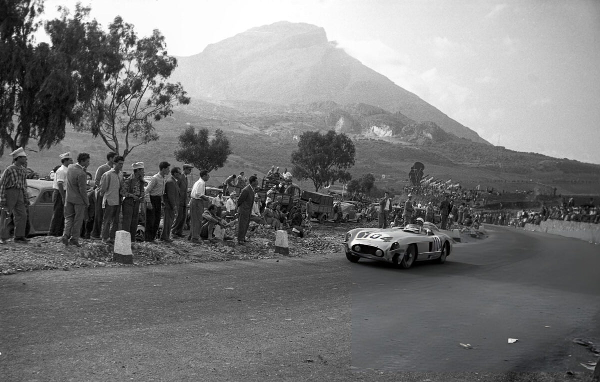 Stirling Moss at the Targa Florio in Sicily, 1955