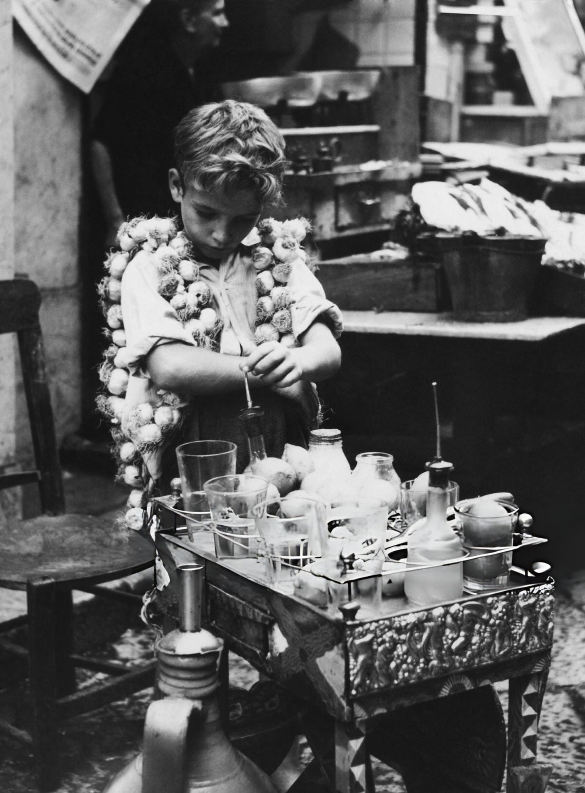 Street vendor in Palermo, 1959
