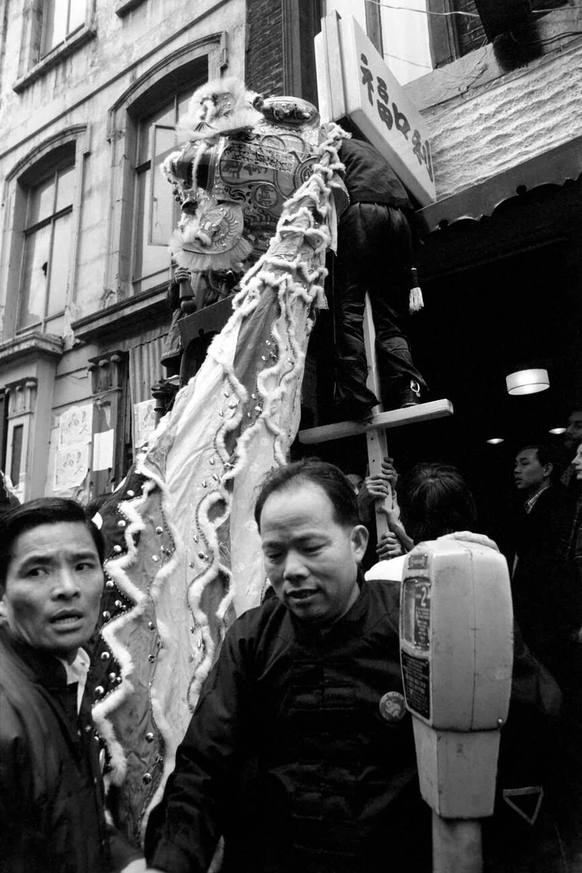 Chinese New Year celebrations in Soho, 1975
