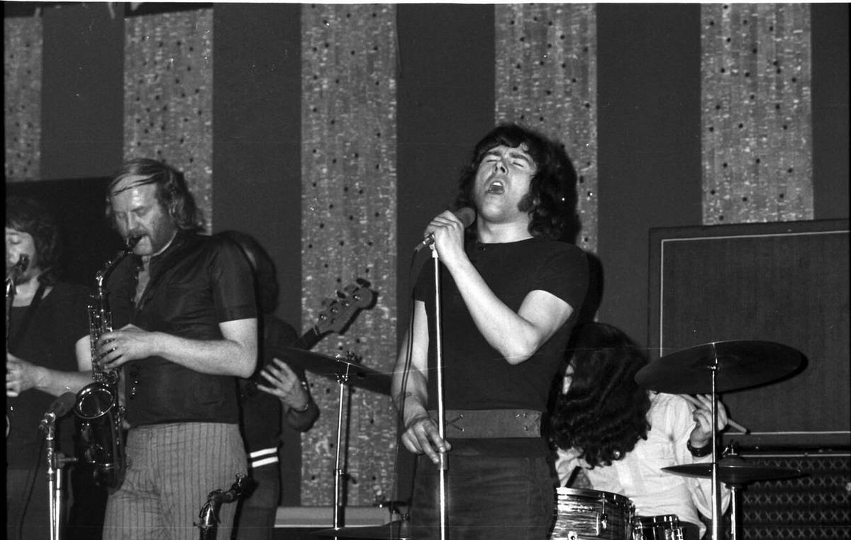 J.W. Hodkinson and Dave Quincy of If at the Marquee Club in Soho, 1971
