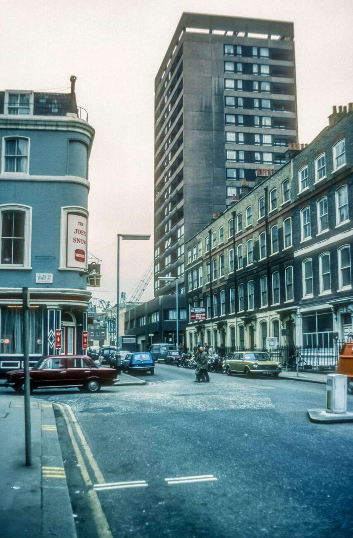 Broadwick Street in Soho, 1976