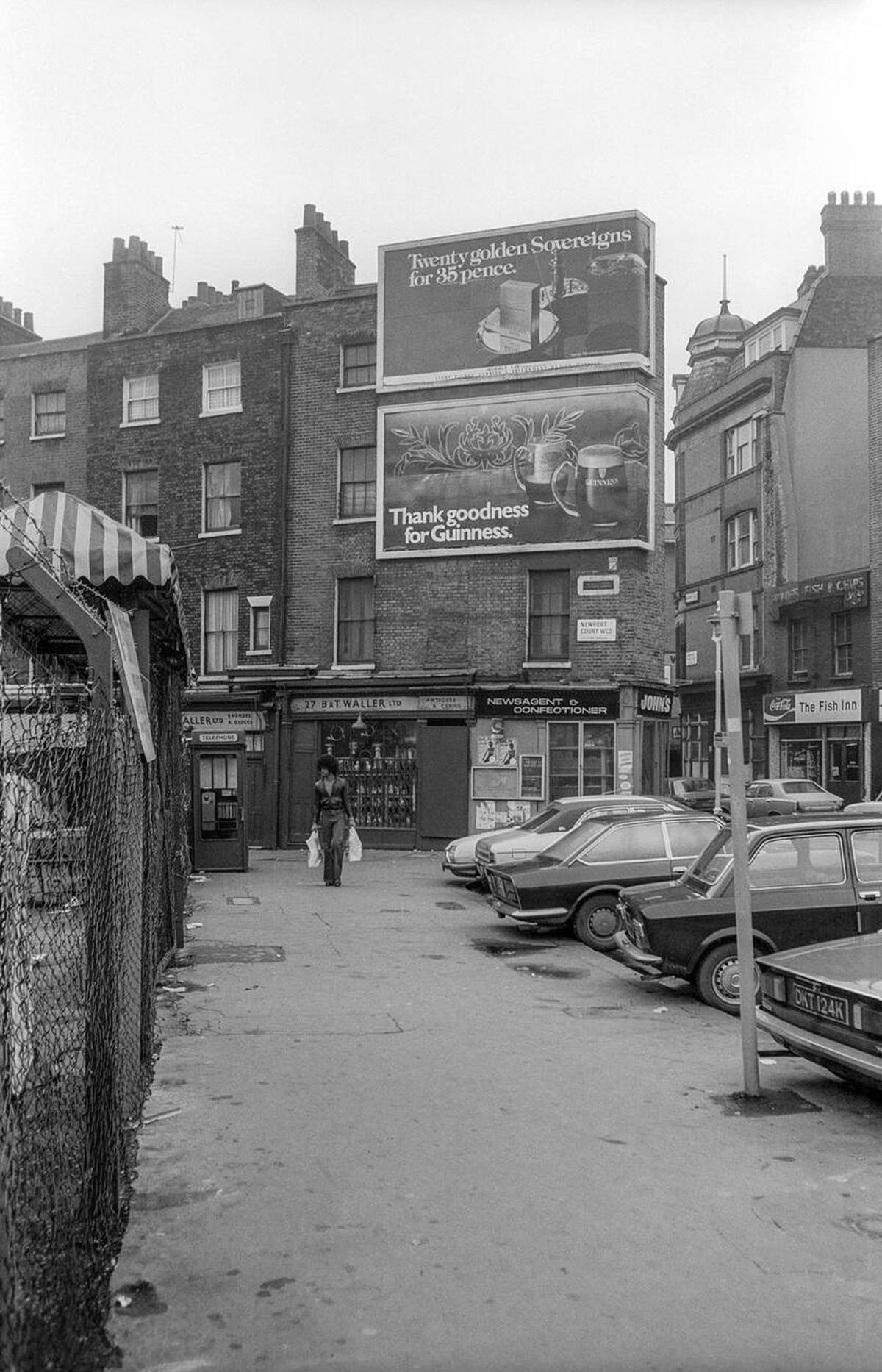 Newport Court in Soho, 1976