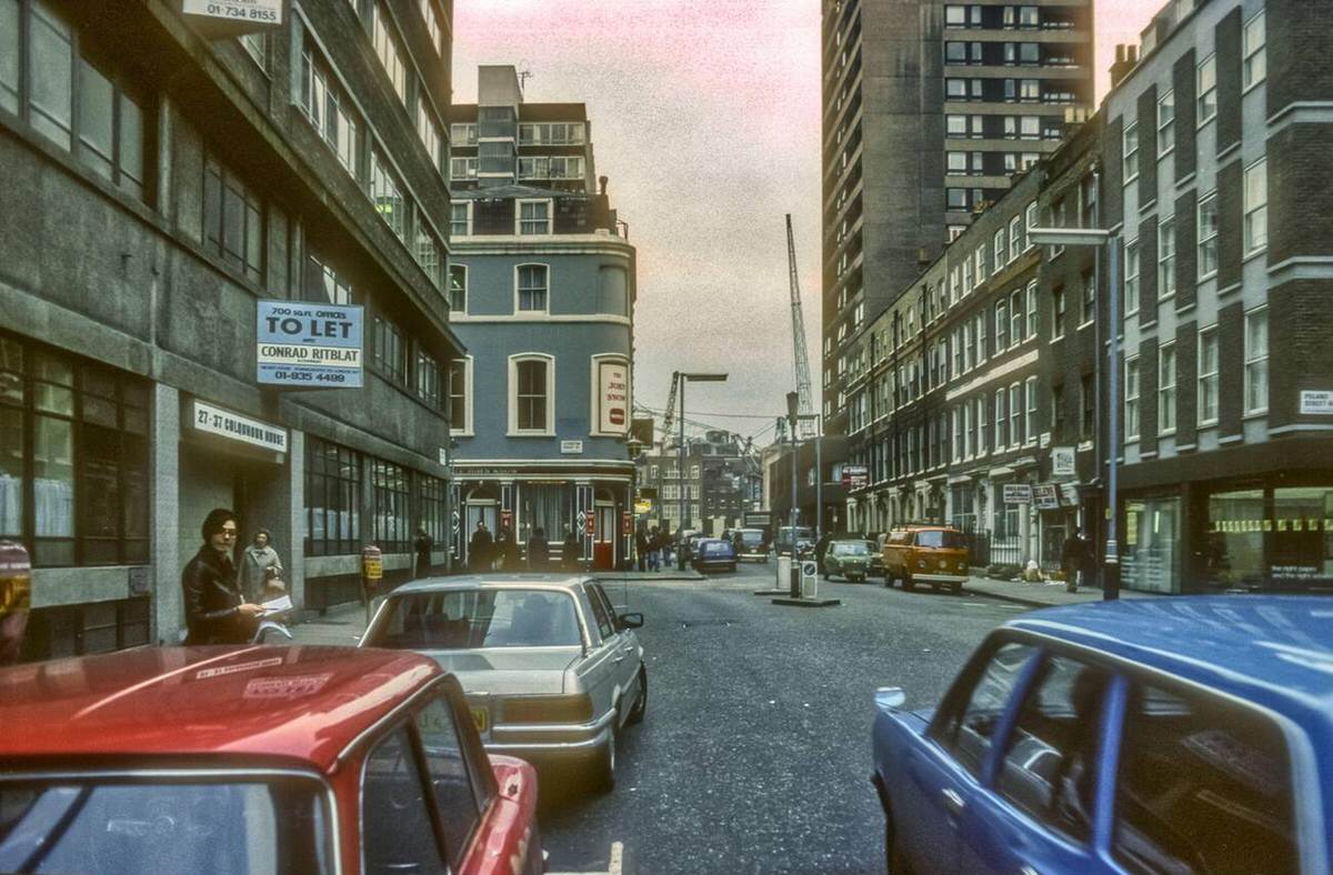 Broadwick Street in Soho, 1976