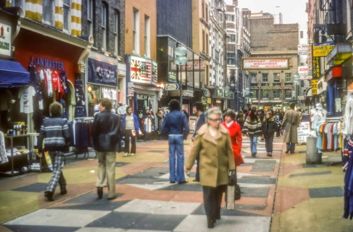 Carnaby Street in Soho, 1976