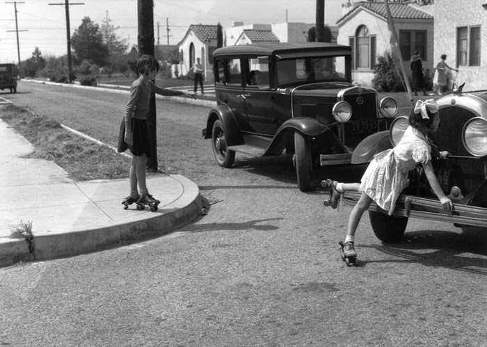 Street Safety Images from Los Angeles Warned Drivers to Watch for Children in the 1930s