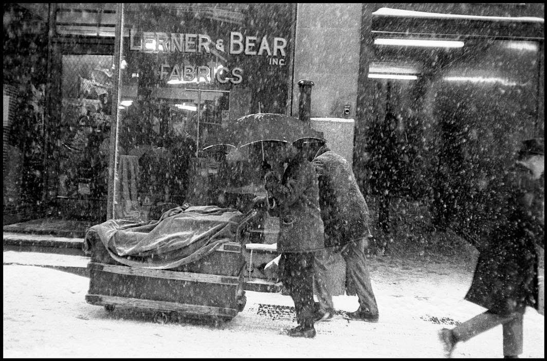 Snowstorm in the Garment District of Manhattan, 1963