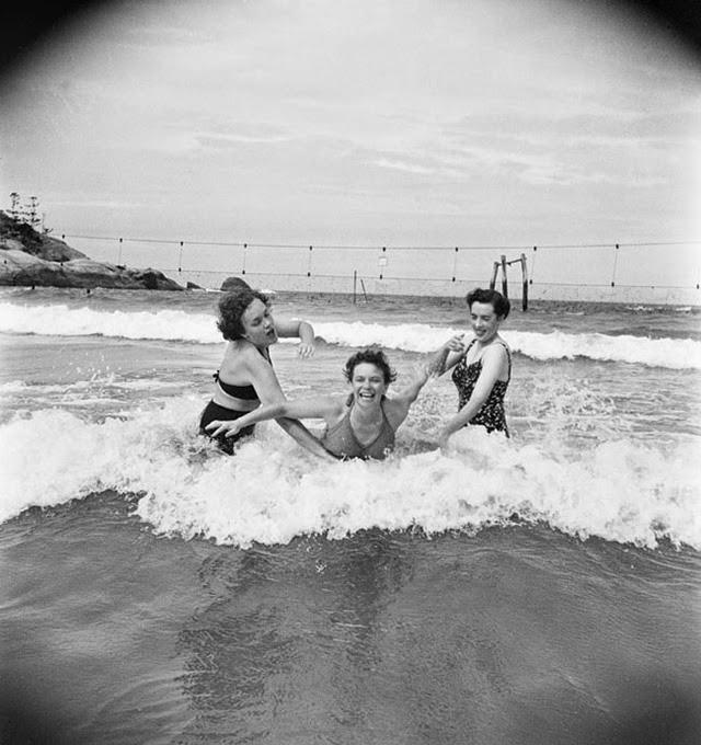 Splashing about under summer skies