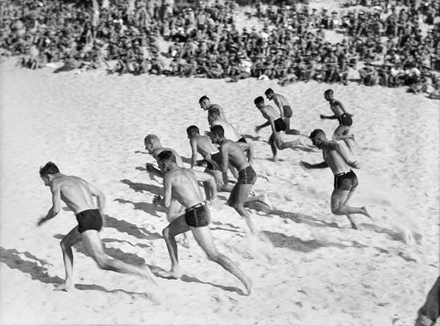 Beach sports under summer skies