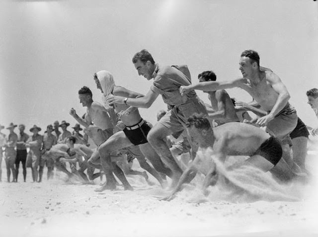 Beach sports under summer skies