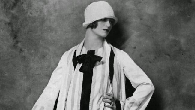 Model wearing Palm Beach fashions, 1925