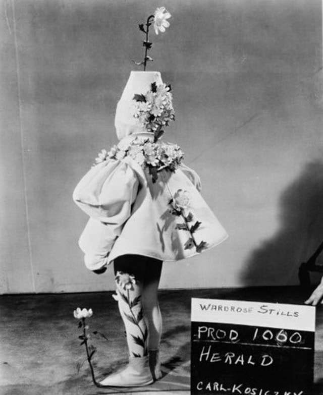 Karl Kosiczky as the Munchkin Herald during a wardrobe test, The Wizard of Oz, 1939