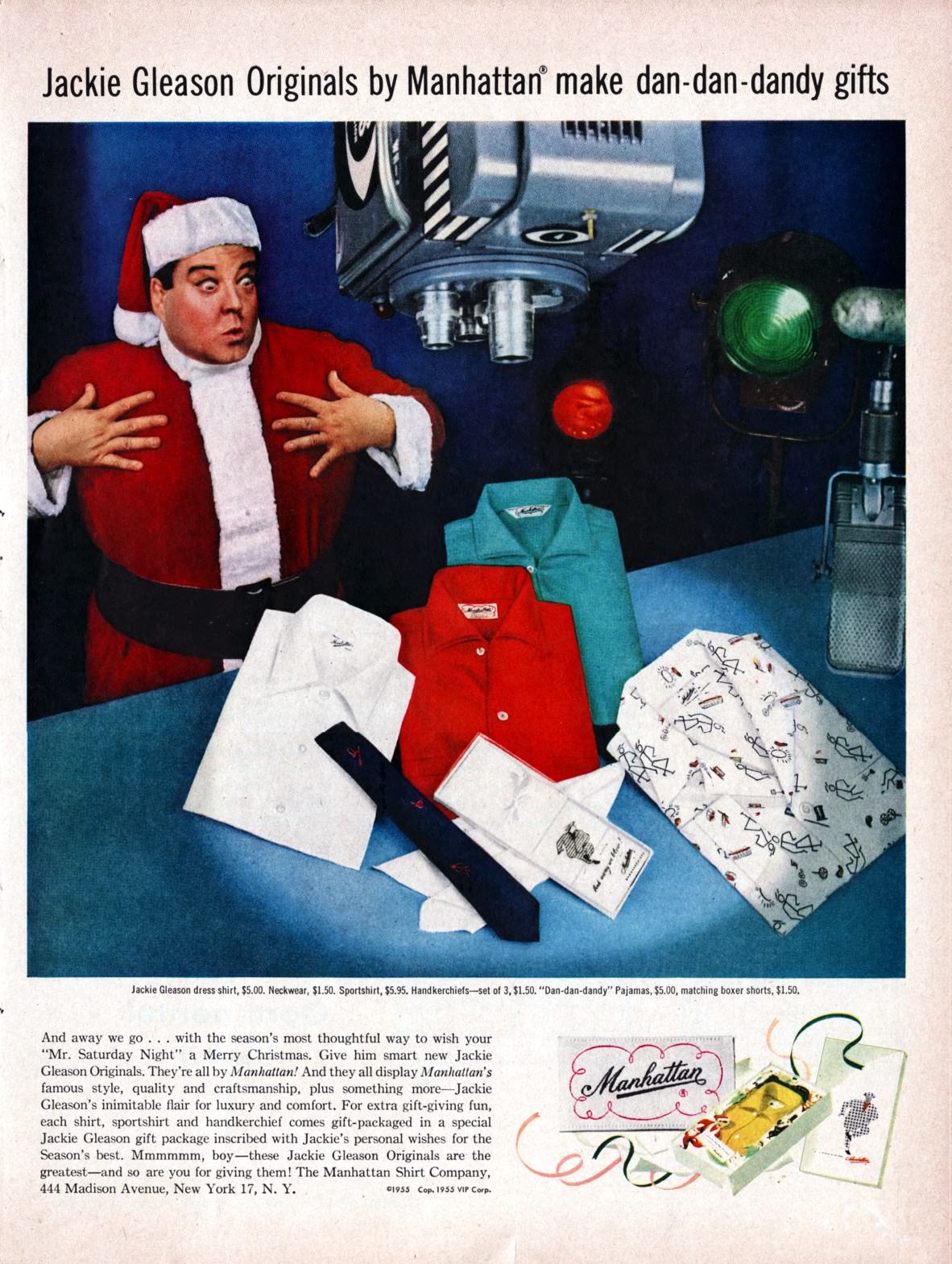 Jackie Gleason for Manhattan Shirts