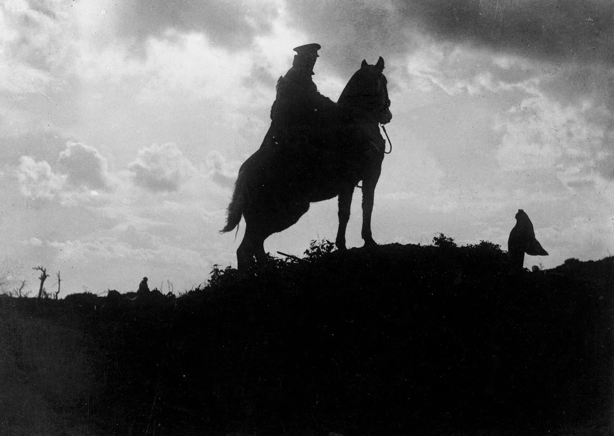 Cavalry patrol during World War I, 1914