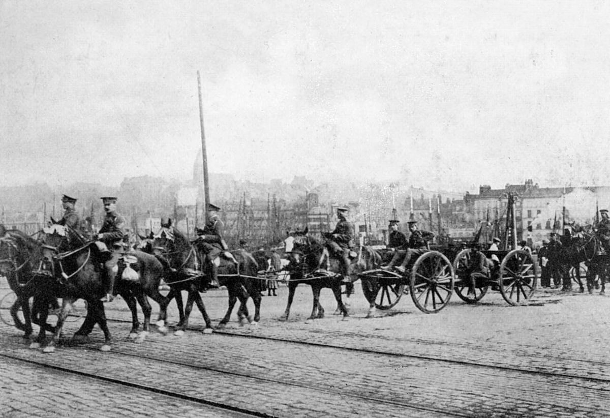 British Expeditionary Force units in Boulogne, France, 1914