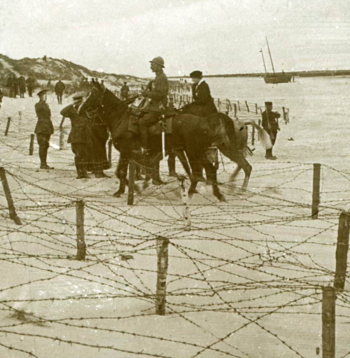 Arriving at La Panne, Flanders, Belgium, 1914