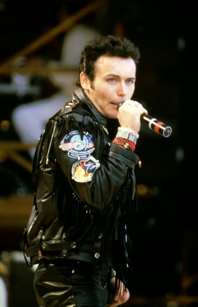 Adam Ant performing at Live Aid, 1985