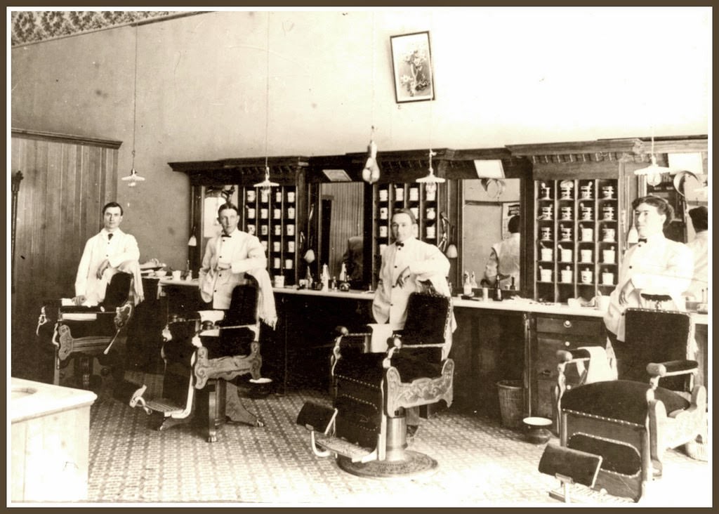 Barber shop, 1906