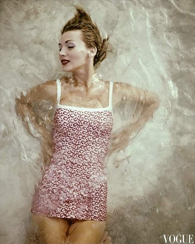 Model in a bathing suit, 1955