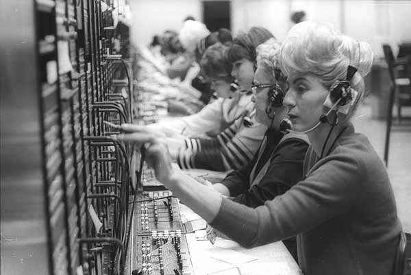 Pacific Telephone & Telegraph operators, 1960s